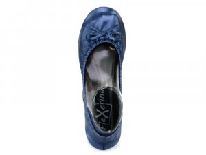 FLEXERINAS - faltbare Ballerinas, blau metallic