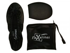 FLEXERINAS - faltbare Ballerinas, schwarz